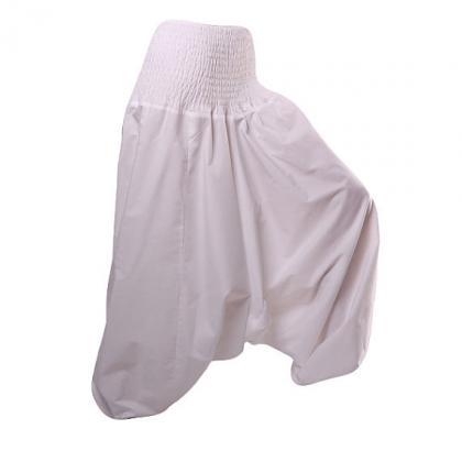 White Goa Hipster Harem Pants Hippy Trousers Boho..
