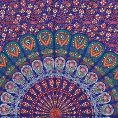 Mandala Print 100 % Cotton Bed Cover, Tapestry..